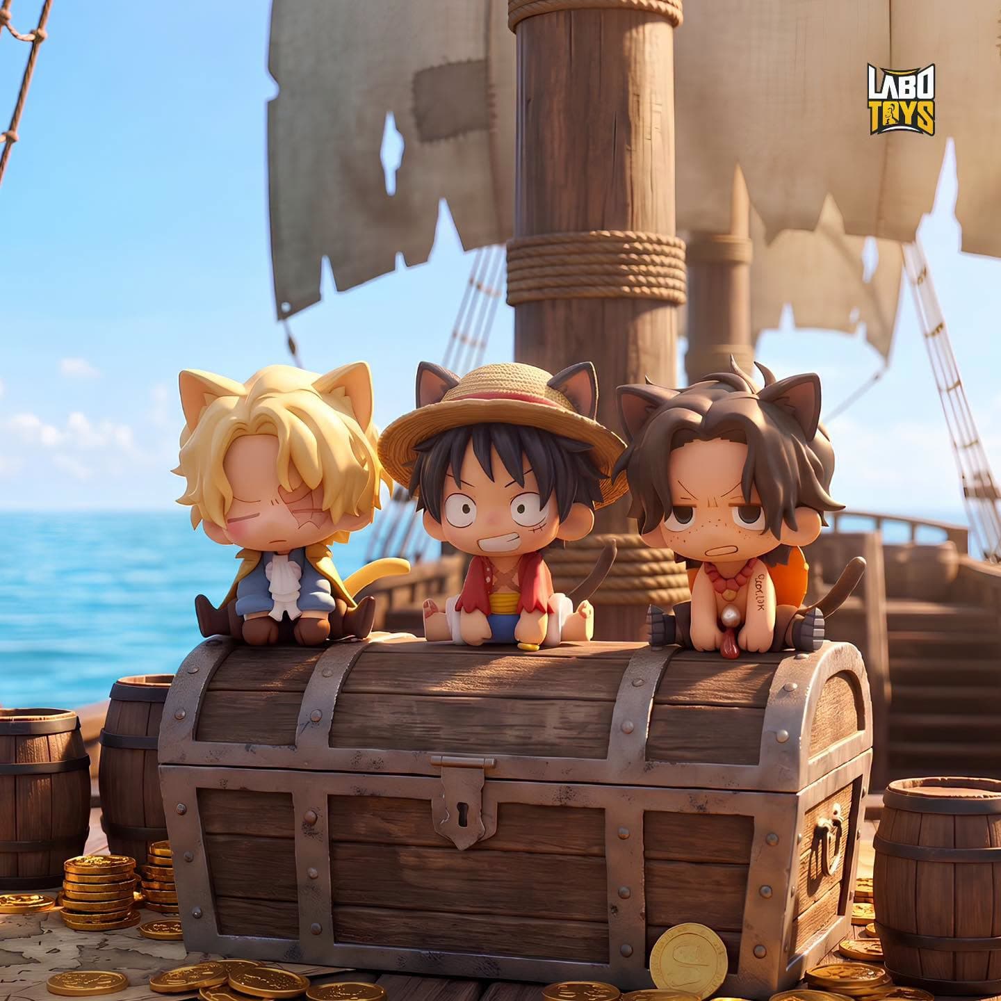 Luffy × Sabo × Ace Childhood Brothers | ONE PIECE | By PEAK Studio
