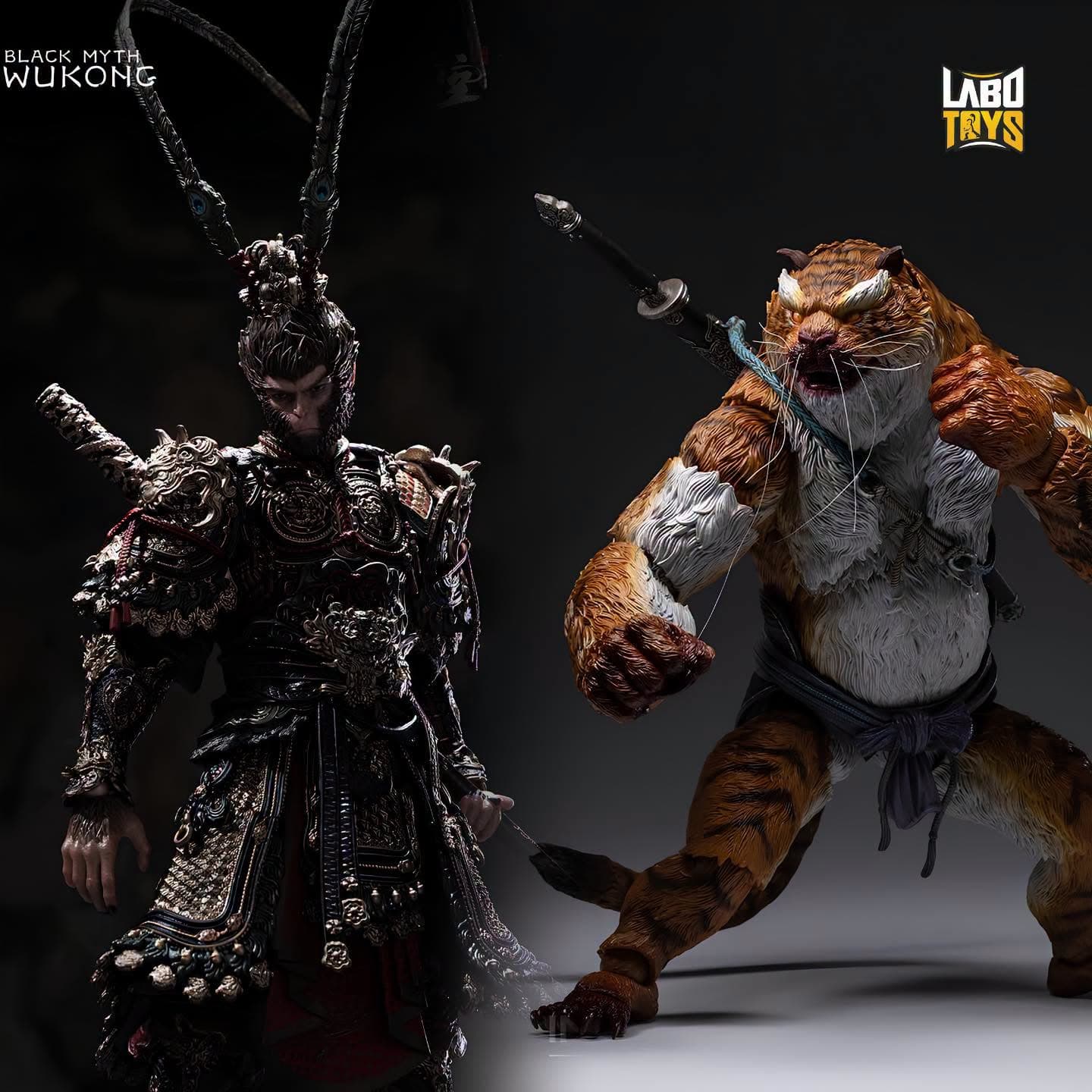 InArt Action Wukong & Tiger Vanguard (Black Myth: Wukong) By Queen Studios (Licensed)