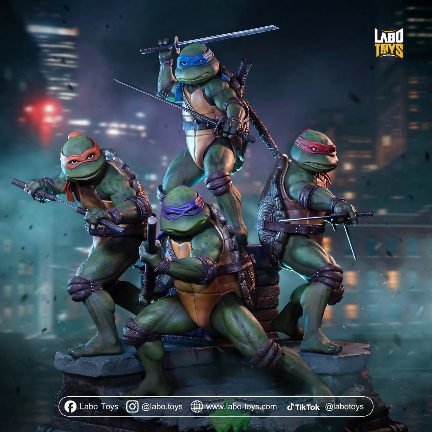 TMNT Movie Diorama | Teenage Mutant Ninja Turtles | PureArts (Licensed)