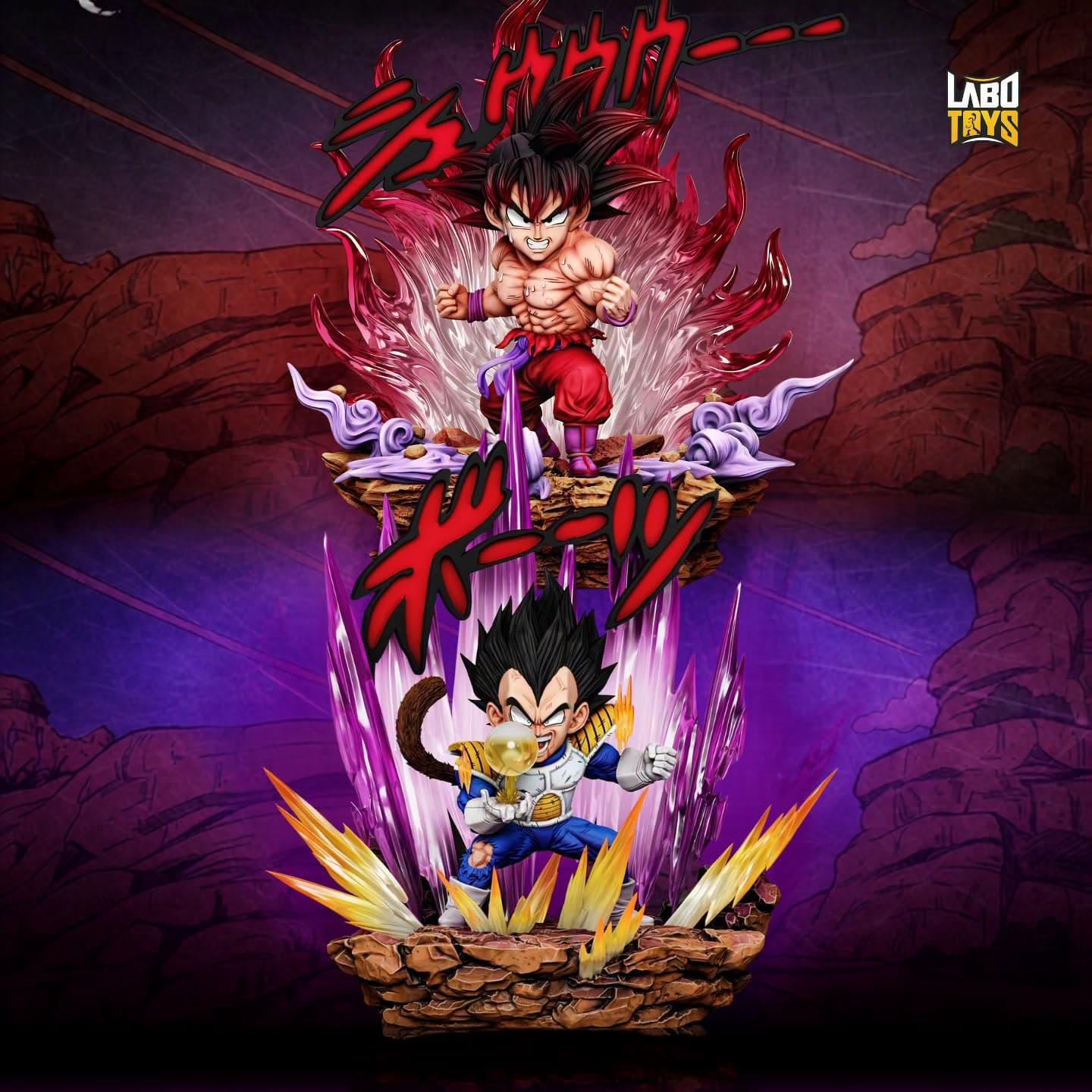 Goku Kaioken & Vegeta Power Ball | Dragon Ball | C Studio