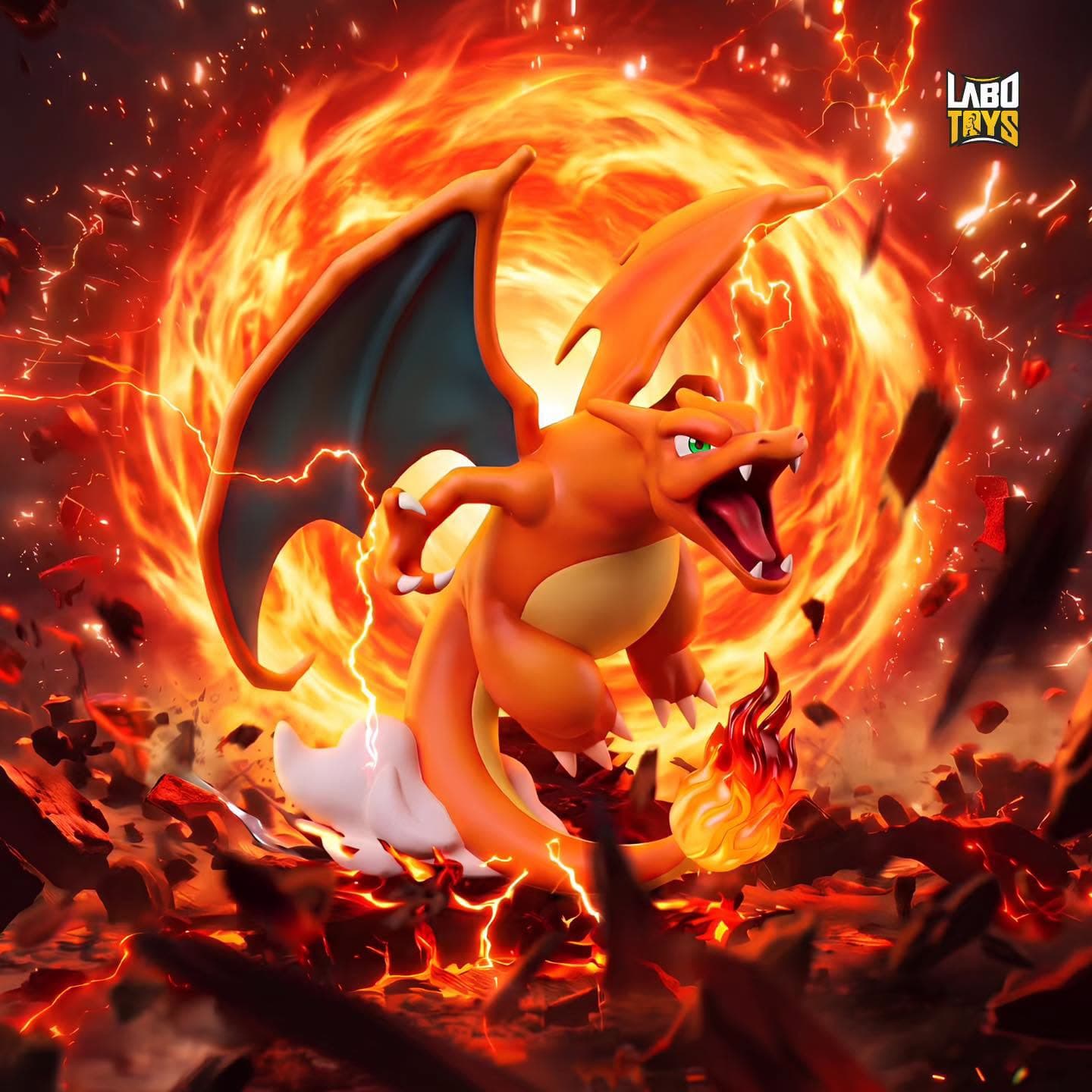 ‘Charizard’ Fridge Magnet 1/15 Scale | Pokémon By LV.100 Club × PEAK