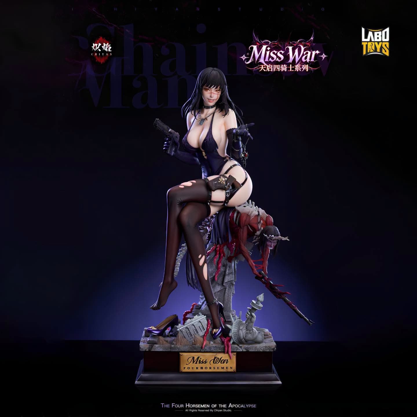Asa Mitaka & Yoru | Chainsaw Man By Chiyan Studio