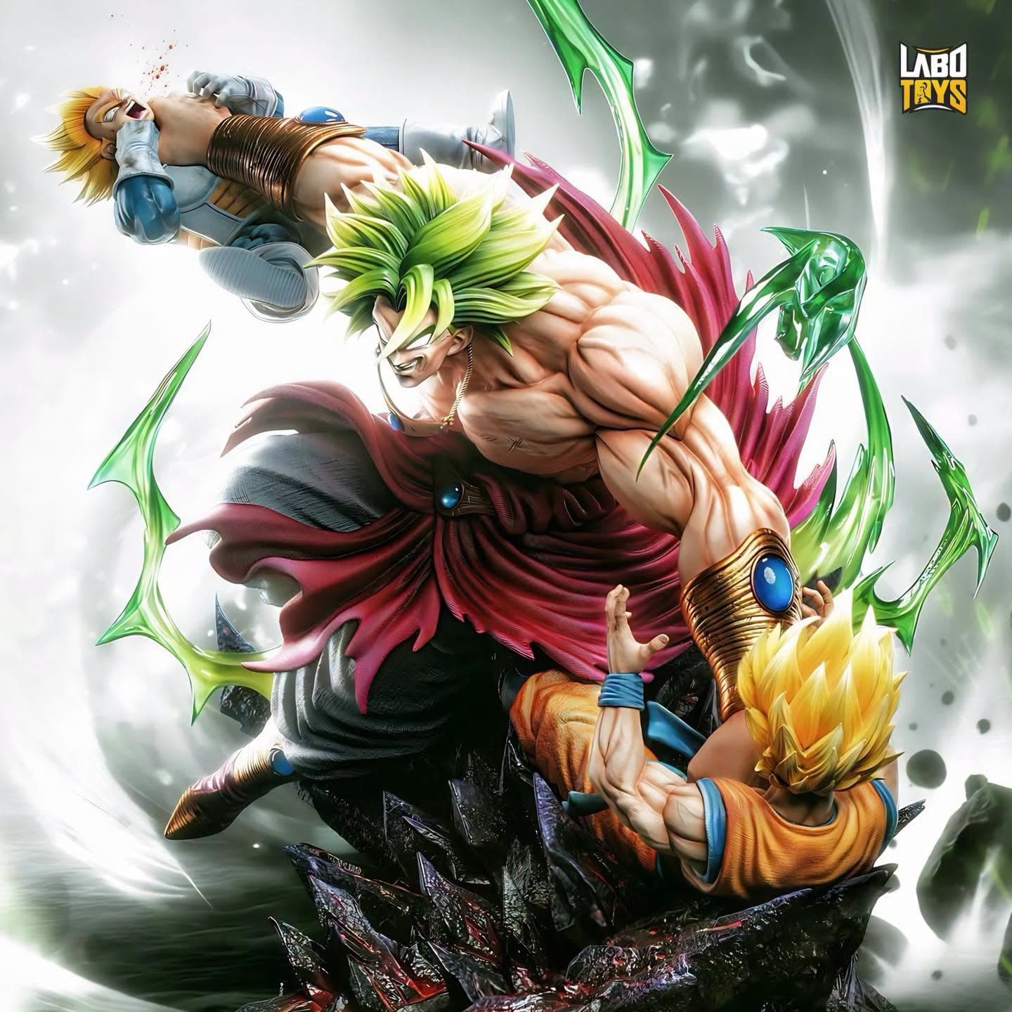 Broly VS Goku & Vegeta