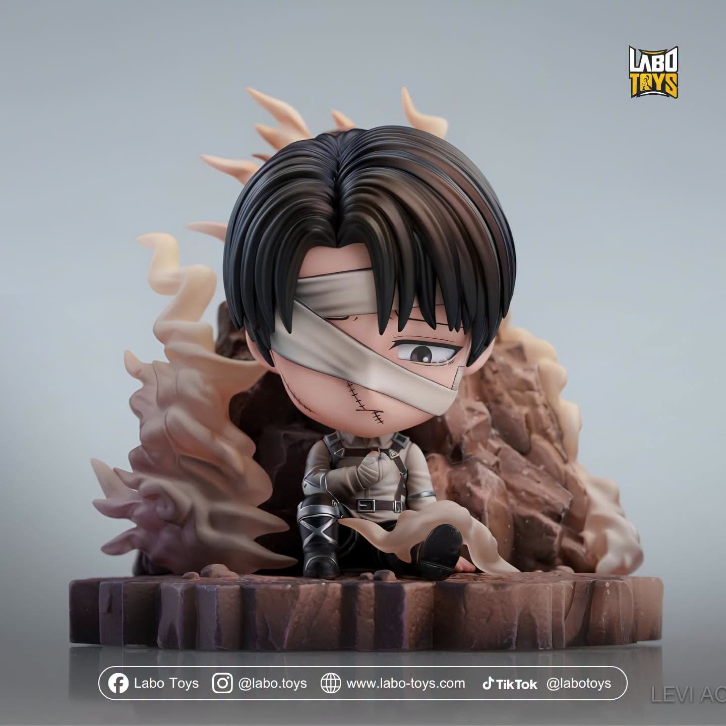 ‘Levi’ Chibi Curtain Call GK Statue | Attack on Titan By AZ Studio