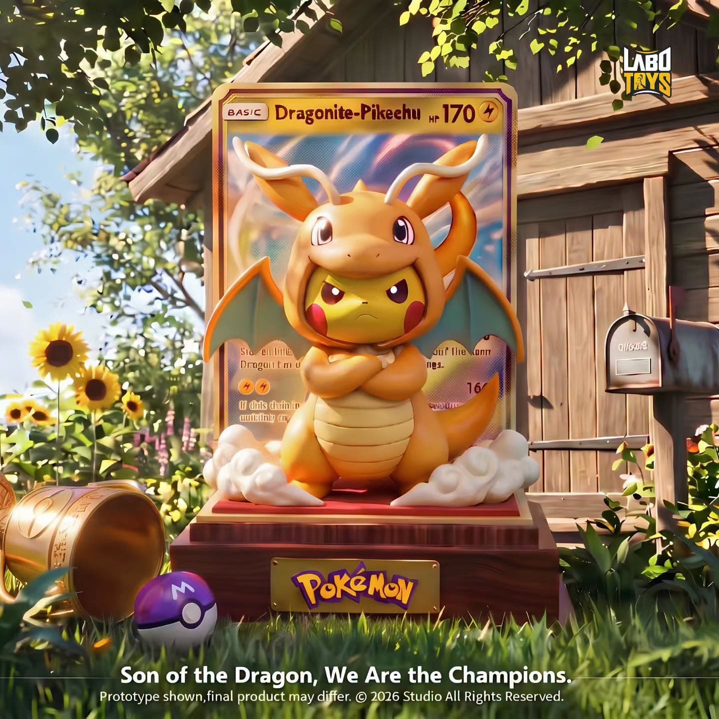Shiny Dragonite | Pokémon Trading Card Series | Peak Studio