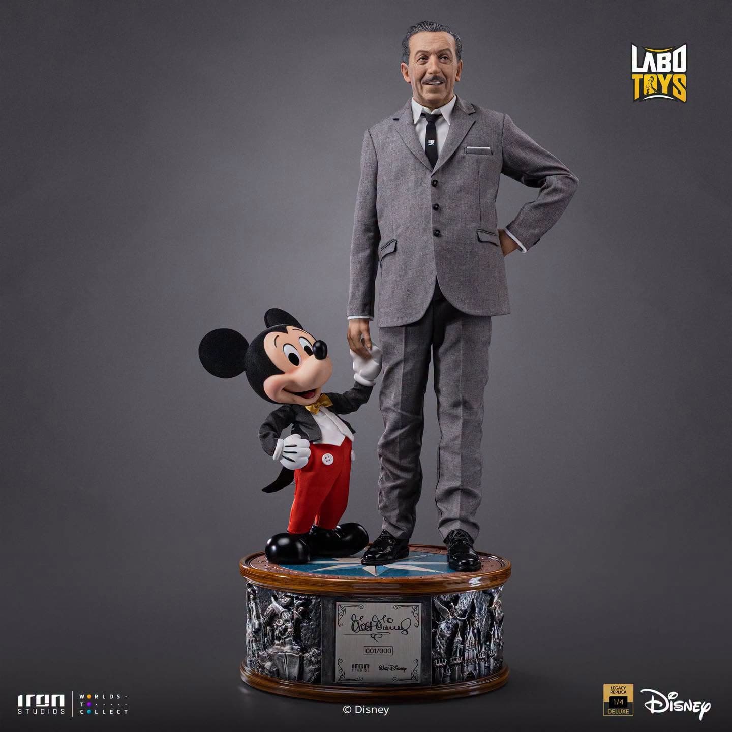 Walt Disney & Mickey Disney Classics Legacy Replica 1/4 | By Iron Studios